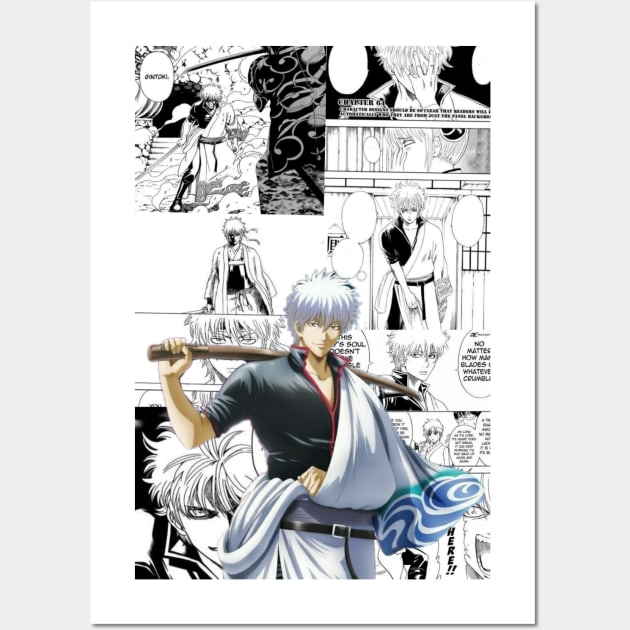 Gintoki Sakata Wall Art by Jinwoo